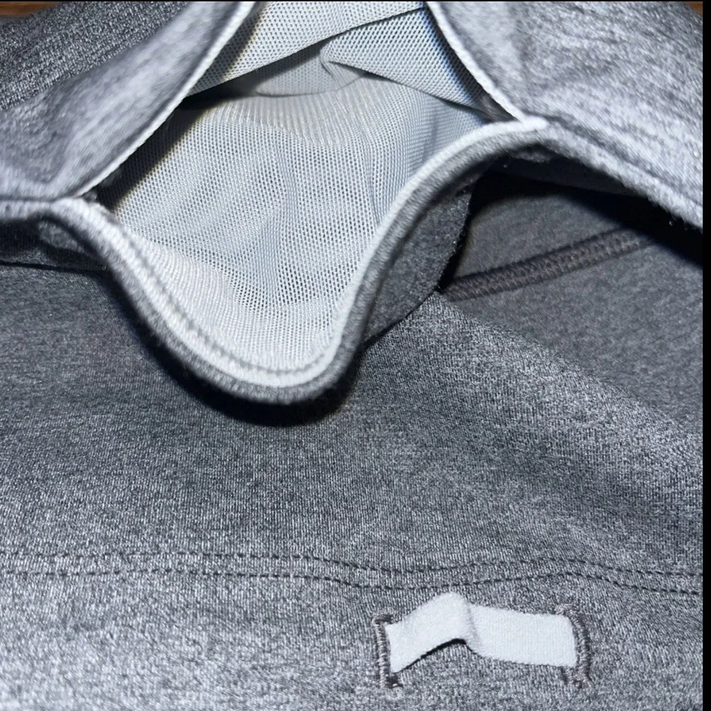 Athleta Rainier Heather Tight Grey Heather Legging Zip Up Pockets Reflective NWT - Picture 12 of 16